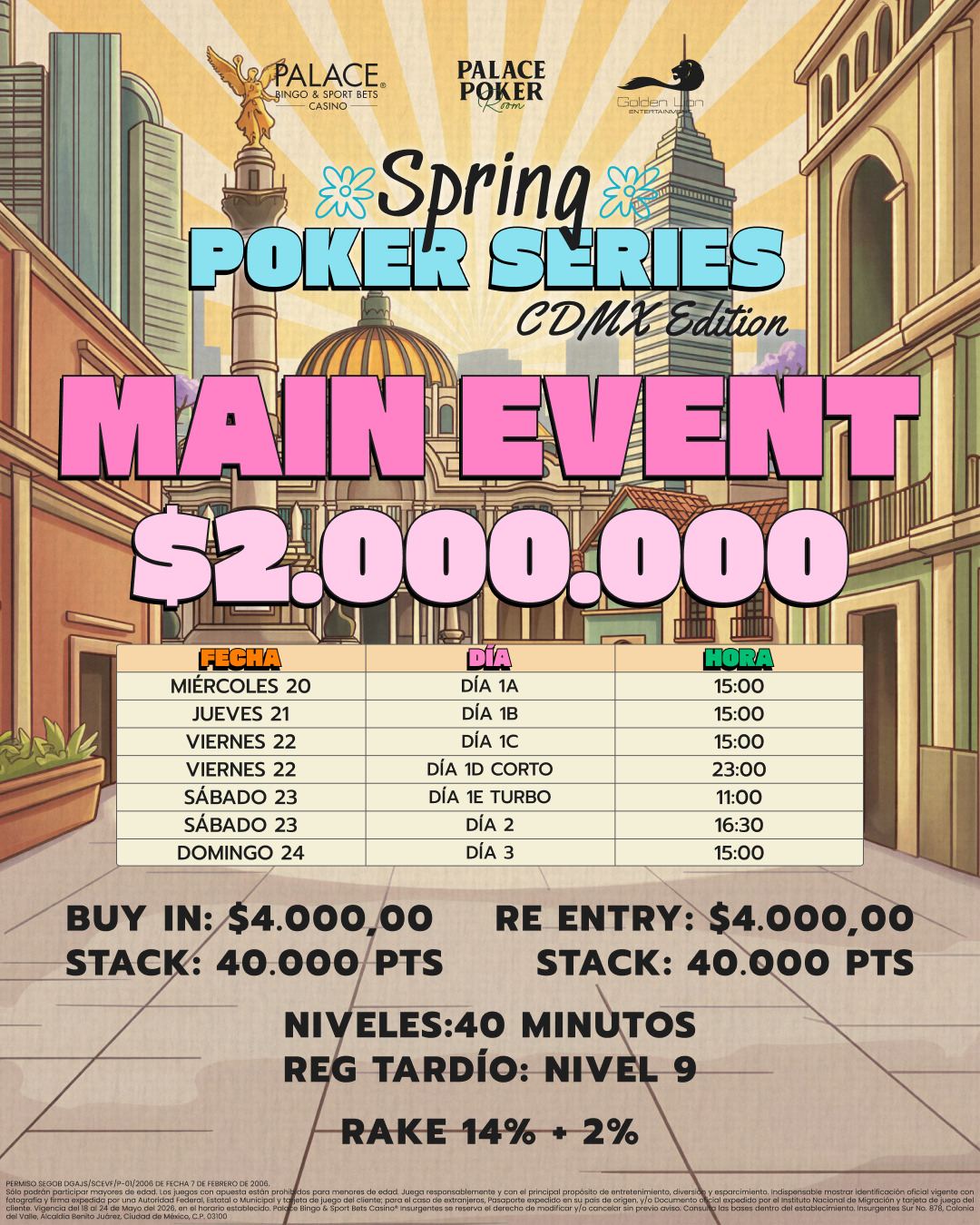 Main Event $2,000,000 GTD